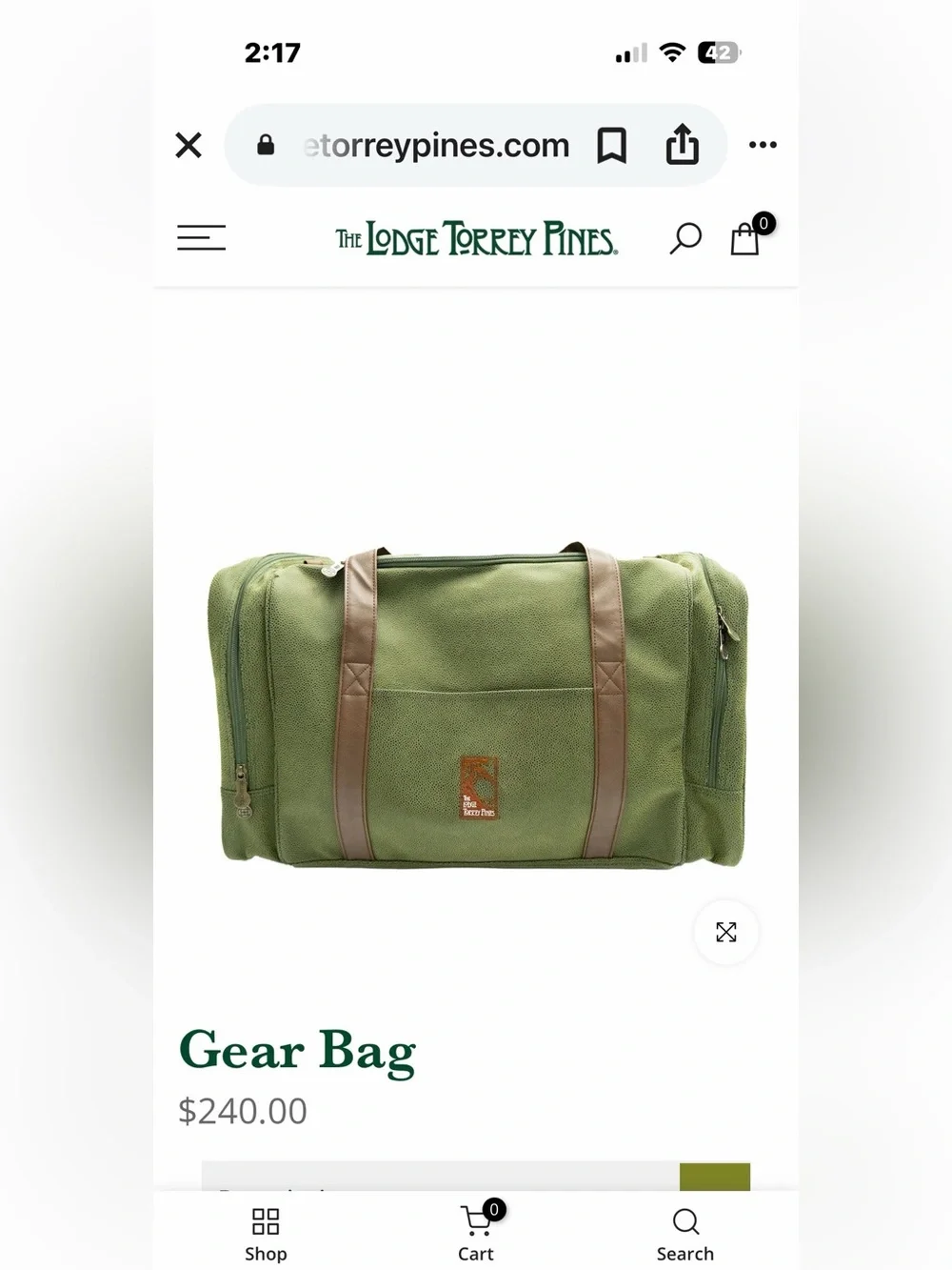⛳️Torrey Pines Travel Duffel Bag